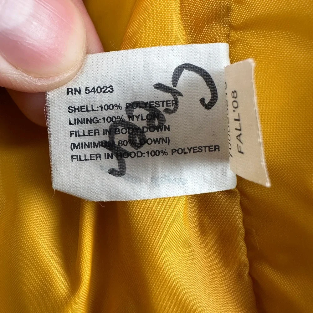 Gap Puffer Jacket Kids L (10) Navy Blue‎ Down Filled Fall Quilted Full Zip